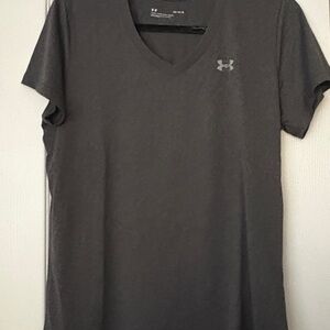 Under Armour Gray V-Neck Tank Top